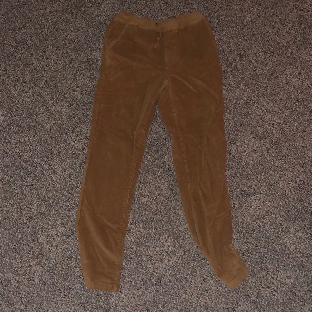 latin corduroy pants. tan/orange. Size Medium.